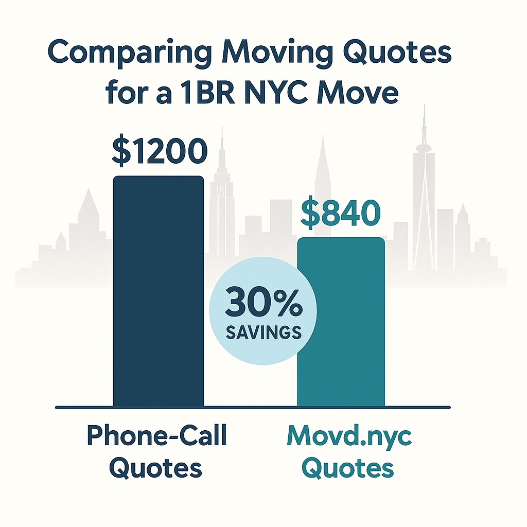 Comparing Moving Quotes for an NYC 1BR Move