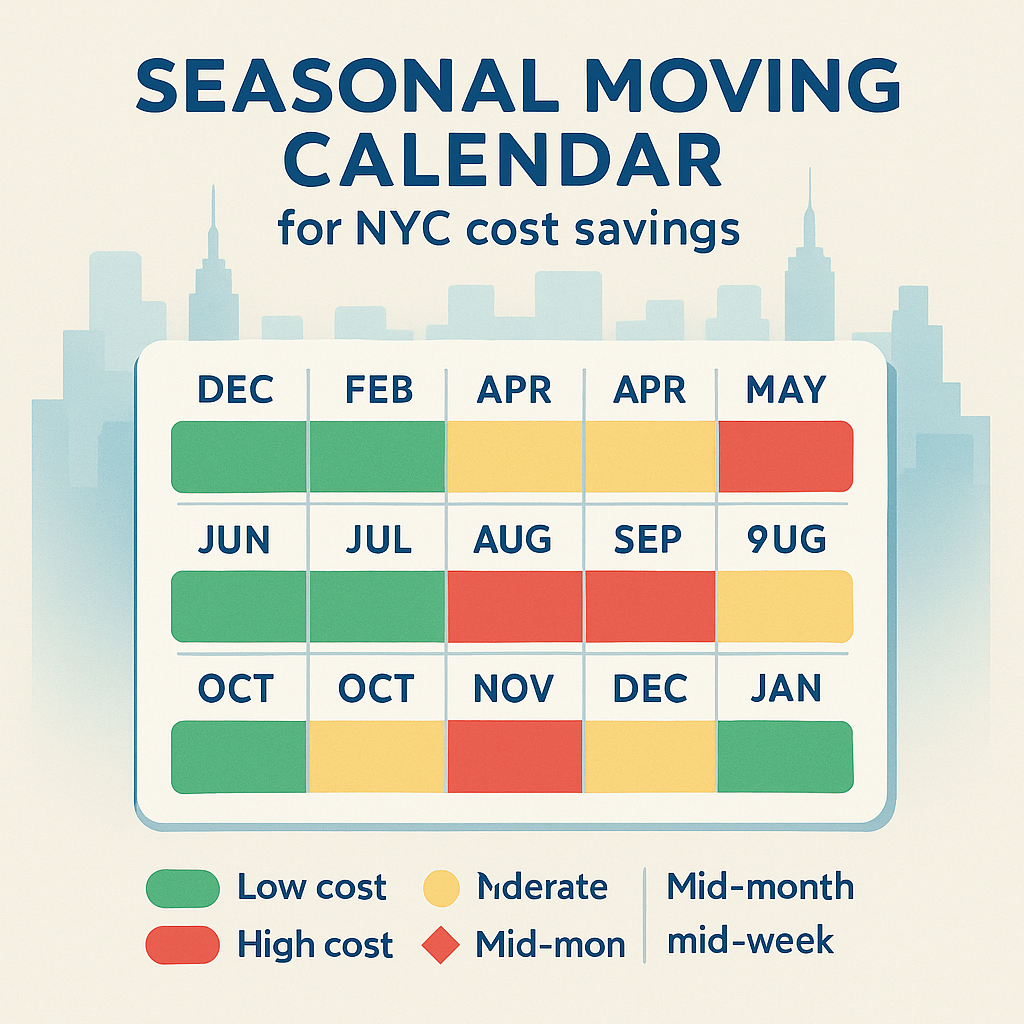 Seasonal Moving Calendar for NYC Cost Savings